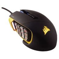 CORSAIR Wired RGB Gaming Mouse SCIMITAR PRO RGB (Yellow) [CH-9304011-AP]