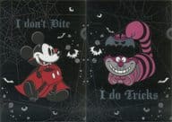 米奇/柴郡猫2口袋A4透明文件夹2张SET「迪士尼・万圣节2015」东京迪士尼度假区限定