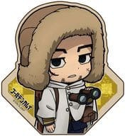 Hyakunnosuke OGATA (edited in Sakhalin) wood clip (with Safety pin)' GOLDEN KAMUY'