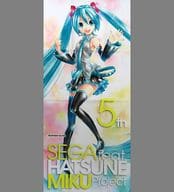 Hatsune Miku -Project DIVA - 5 th anniversary commemorative illustration microfiber towel "Hatsune Miku -Project DIVA -" 5 th anniversary commemorative illustration