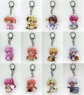 12 kinds set "Magical Girl Lyrical NANOHA Series ×GraffArt CAFE Acrylic Key Holder 04. Wagashi Ver."