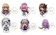 6-type set "Heaven Burns Red POP UP SHOP in Akihabara skimmer Store Acrylic Puchistand 04.30G Unit Mini Character Illustration"