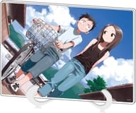 01. Takagi and Nishikata (bicycles) Official Illustration Acrylic Art Stand (A5 size) "Karakai Jozu-no Takagi-san"