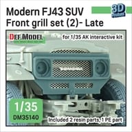 1/35 Working FJ43 Front Grill Set #2 Later Type (for AK Interactive) Detail-Up Parts for Small Four Wheel Drive Vehicle [DM35140]