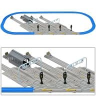 PLARAIL Let's line up the cars in a cool way! Rolling Stock Station Rail Set