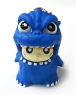 Gojihamu-kun (Blue) Soft Vinyl Doll Key Holder 「 GODZILLA, MOTHRA AND KING GHIDORAH Grand Monster Attack & HAMTARO Movie : Ham Hamland Grand Adventure 」 for visitors