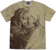 Argo (SAO 5th layer ver.) all-print T-shirt Sand Khaki S size "SWORD ART ONLINE : Progressive : Squelzo of the Dark Night"