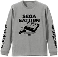 Sega土星袖羅紋長袖T恤混灰L碼