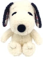 史努比藍莓格子毛絨玩偶(M)"PEANUTS(SNOOPY)"