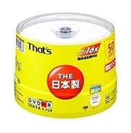 スタート・ラボ Thats データ用DVD-R 4.7GB 16倍速 50枚パック [DR-47WWY50BNJK]