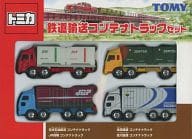 Rail Transport Container Truck Set (4-Unit Set) "Tomica" [750062]