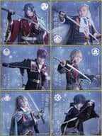 6-Type Set Mini Colored Paper "DMM Scratch! Musical 『 Sword Ranmai 』 ~ Izumi Sanka Yuki ~" E Prize