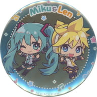 Hatsune Miku & Kyoon Len Metallic metal badge "Hatsune Miku Happy 16th Birthday× Lawson"