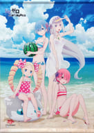 Emilia & Rum & Rem & Beatrice B2 Tapestry of Tokonatsu 「 Re:ZeRo Starting Life in Another World 」 Re : Starting from 0 Tokonatsu Seikatsu in Shibuya Marui Goods