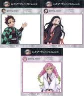 A set SNS style photo clear card "World Tour Showing, Demon Slayer: Kimetsu no Yaiba Jogen Gathering, and ×ufotable Dining to Swordsmith's Village" fun KUJI prize