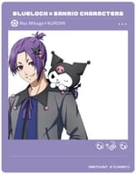 Reo Mikage x Kuromi "Blue Rock x Sanrio Character Cheater's Acrylic Card 01. Drawing illustration"