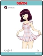 Shinobu Miyake B "THE RETURN OF LUM URUSEI YATSURA Acrylic Card 01. Playing with water ver. Drawing illustration"