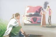 Iwato 鈴芽 & Iwato Tamaki & Tomoya Serizawa (Engine Trouble) post card "Suzume no Door-lock Exhibition"