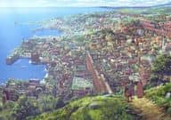 1. Allen & Sparrowhawk (street) Art of Ghibli (post card) "Tales from Earthsea"
