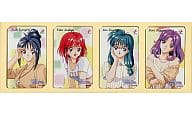 (4-Pack Set) Ayako Katagiri / Yuko Asahina / 未緒 kisaragi / Total of 4 persons "Tokimeki Memorial [with Case / Sleeve]" Ukiuki Set