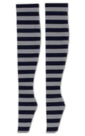 50 cm Dark Striped Knee Socks (Gray x Navy)