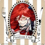 Grell Sutcliffe Original Coaster "Black Butler Funtom Cafe" Menu Order Special