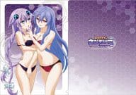Purple Heart & Iris Heart A4 clear file "HYPERDIMENSION NEPTUNIA"