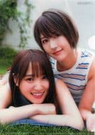 Yuka Sugai & Mizuho Habu (Keyakizaka46) B5 plastic trasparent file folder CM NOW VOL. 199 July 2019 Separate Supplement