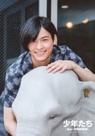 SixTONES / Hokuto Matsumura / Upper Body / Costume Gray Check Pattern / Left Hand Image Objet / "Boys ~ Born Tomorrow ~" Original Photo