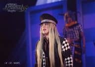 Ukyo / Live Photo / Horizontal Type / Bust Up / Costume Black / White / Hat / Left Side Facing / Eye Level / Mouth Opening / Background Blue / Character Actor Shot / Musical 「 AMNESIA re : Again 」 Event Limited 『 Thank You Fan Disc & Bromide Set 』 Bromide