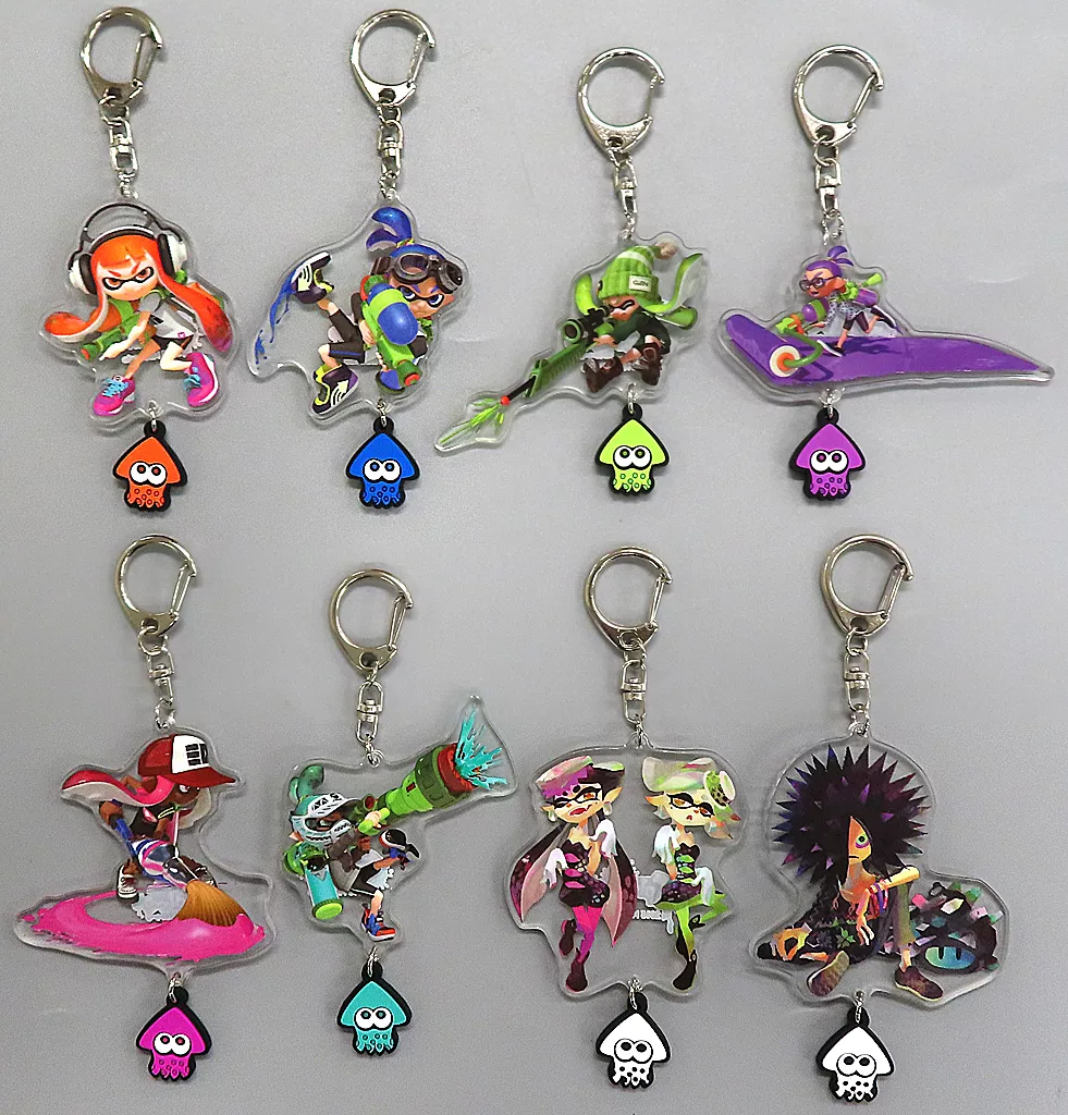 駿河屋 -<中古>全8種セット イカすラバーつきアクリル