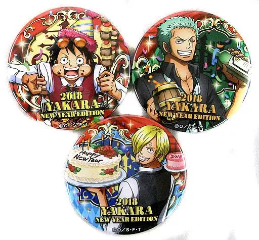 ONE PIECE 麦わらストア限定 2018年 海賊袋 缶バッジ 駿河屋 -<中古>海賊袋2018 「ワンピース」 麦わらストア限定（その他）