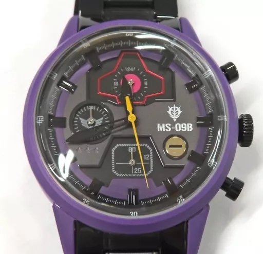 雑貨　MS-09 ドム クロノグラフウォッチ TiC-GUNDAM 「機動戦士ガンダム」 PARCO×GUNDAM COLLABORATION ITEM FAIRグッズ 駿河屋 -<中古>MS-09 ドム クロノグラフウォッチ TiC-GUNDAM