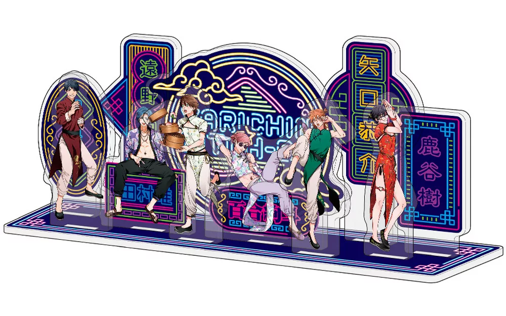 ヤリチンビッチ部 アクリルジオラマ チャイナver. グッズ-スタンドポップ】「ヤリチン☆ビッチ部」 描き下ろしアクリル