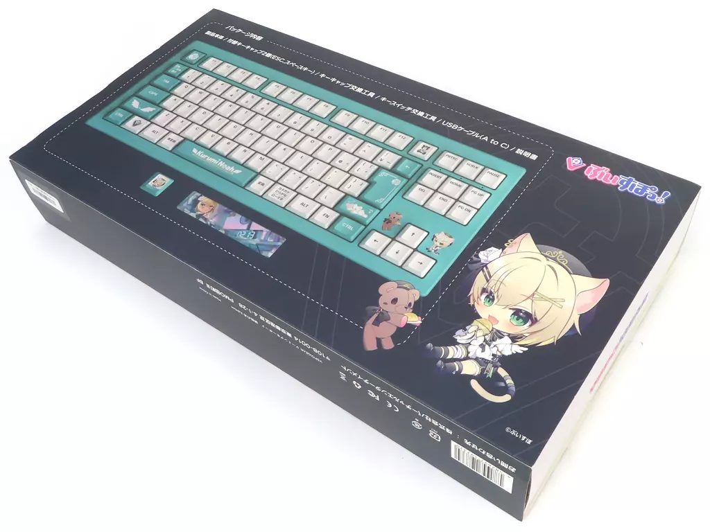 VSPO! GEAR Kurumi Noa Edition Gaming Keyboard 1st Ed w/ Keycaps