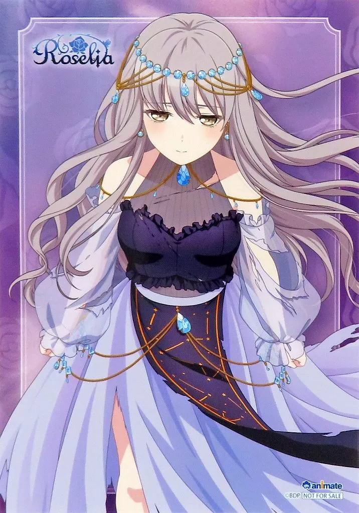 Roselia 湊友希那 缶バッジ アクスタ　ブロマイド アニメイト特典 駿河屋 -<中古>湊友希那 缶バッジ＆L判ブロマイド＆アクリルスタンド