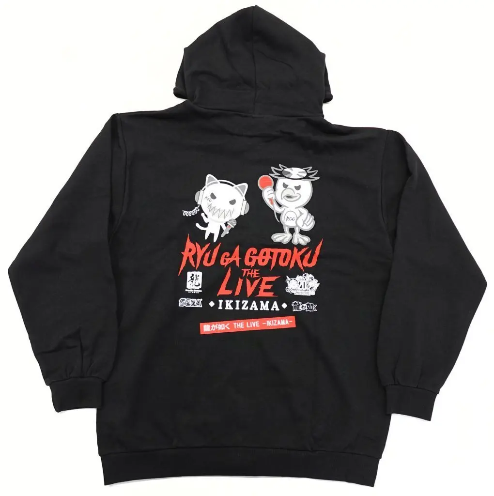 駿河屋 -<中古>ロゴ パーカー ブラック XXLサイズ 「龍が如く THE LIVE