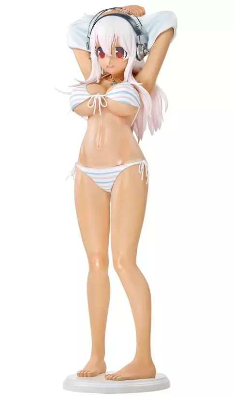 すーぱーそに子 日焼けVer. ボーダービキニ 1/2完成品フィギュア 駿河屋 -【アダルト】<中古>そに子 日焼けVer. ボーダービキニ 「すー