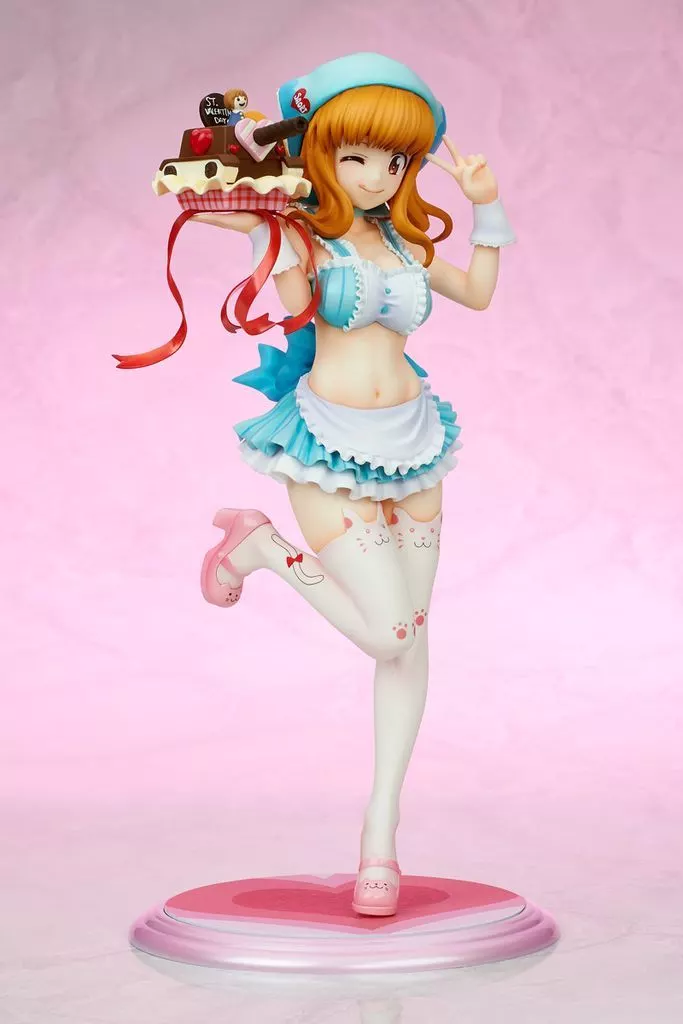 武部沙織 バレンタインエプロンVer. 「ガールズ＆パンツァー」 1/7 駿河屋 -<中古>武部沙織 バレンタインエプロンVer. 「ガールズ