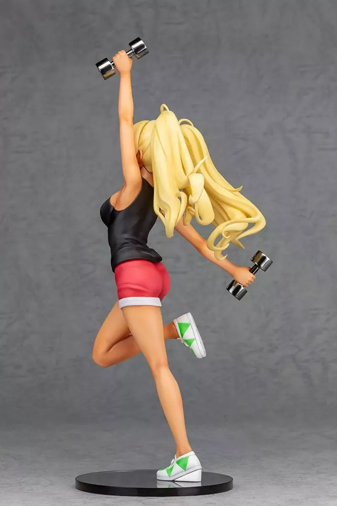 ダンベル何キロ持てる？ 紗倉ひびき　奏流院朱美 1/7 完成品フィギュア 美ボディが強調されるタンクトップ姿に注目！『ダンベル何キロ持てる