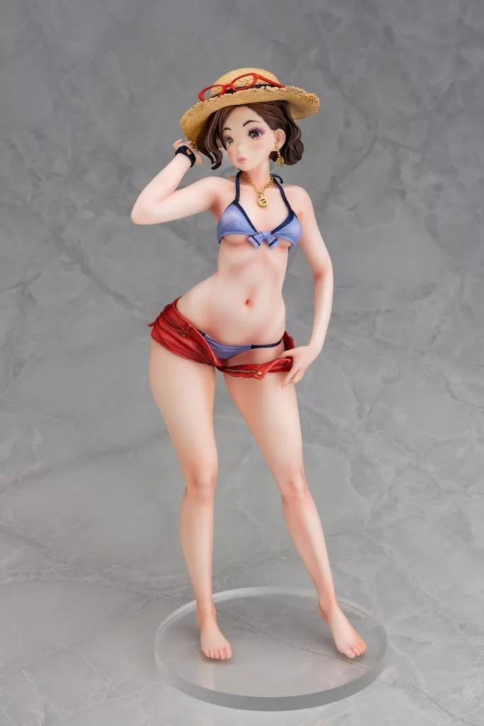 ダイキ工業 岸見栄子 営業先でムチッと海水浴ver. 1/6 完成品フィギュア 駿河屋 -【アダルト】<中古>岸見栄子 営業先でムチッと海水浴ver