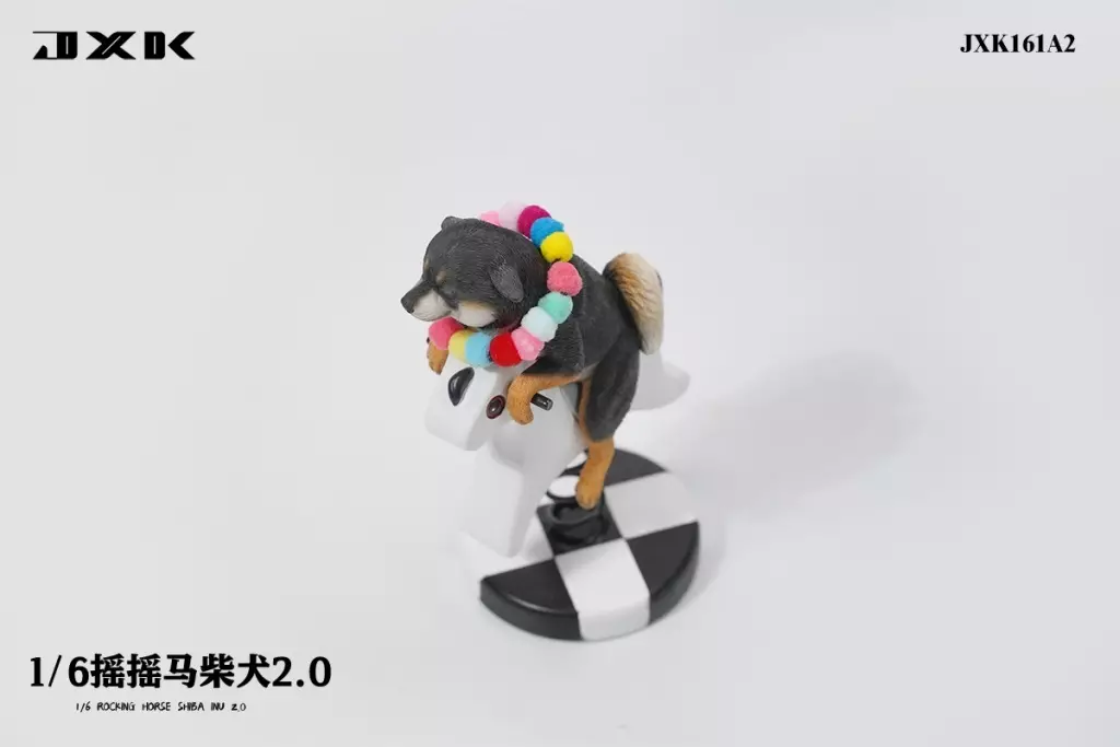 フィギュア　木馬に乗る柴犬 2.0 A2 1/6 レジン製塗装済み完成品 駿河屋 -<中古>木馬に乗る柴犬 2.0 A2 1/6 レジン製塗装済み完成
