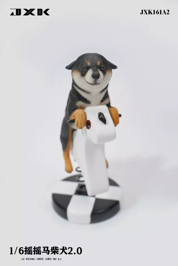 フィギュア　木馬に乗る柴犬 2.0 A2 1/6 レジン製塗装済み完成品 駿河屋 -<中古>木馬に乗る柴犬 2.0 A2 1/6 レジン製塗装済み完成