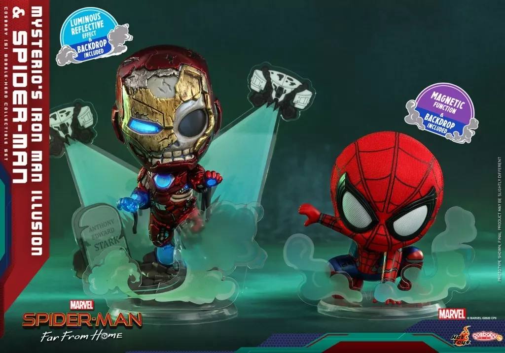 フィギュア アイアンマン(ゾンビ版)&スパイダーマン(決めポーズ フィギュア アイアンマン(ゾンビ版)&スパイダーマン(決めポーズ