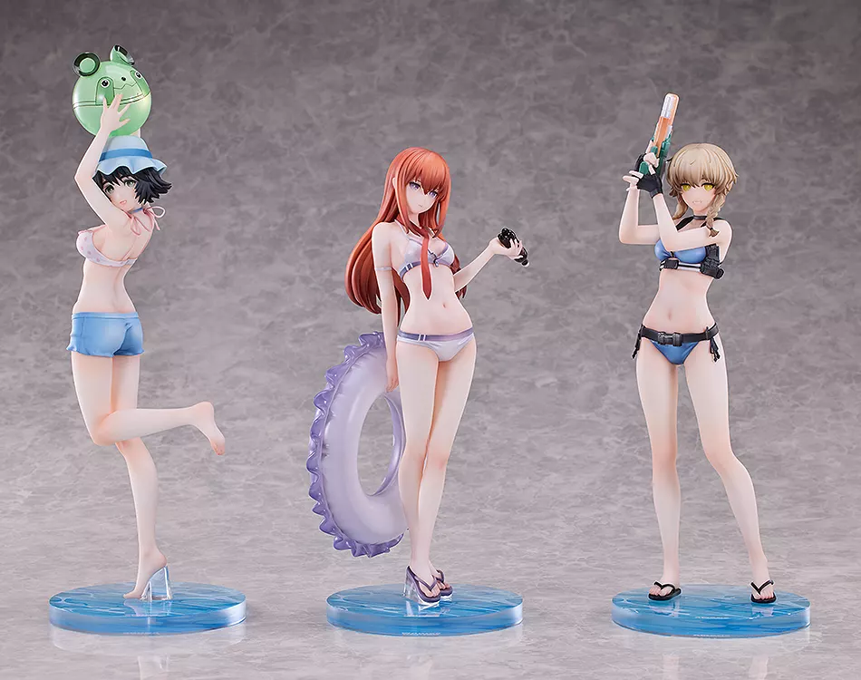 シュタインズゲート 牧瀬紅莉栖＆椎名まゆり＆阿万音鈴羽 水着 フィギュア セット 1/7 牧瀬紅莉栖＆椎名まゆり＆阿万音鈴羽 水着Ver. セット（STEINS