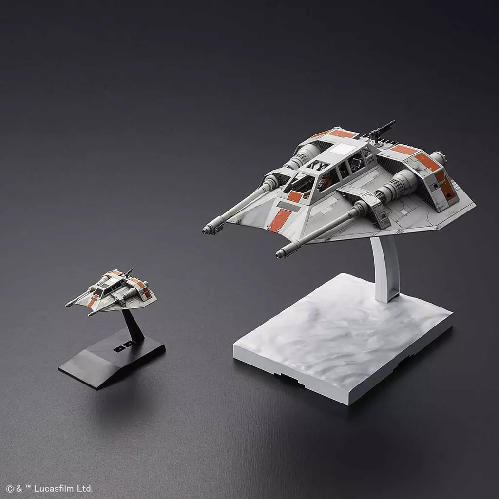 1/48＆1/144 スノースピーダーセット(2機セット) スター・ウォーズ 駿河屋 -<中古>1/48＆1/144 スノースピーダーセット(2機セット