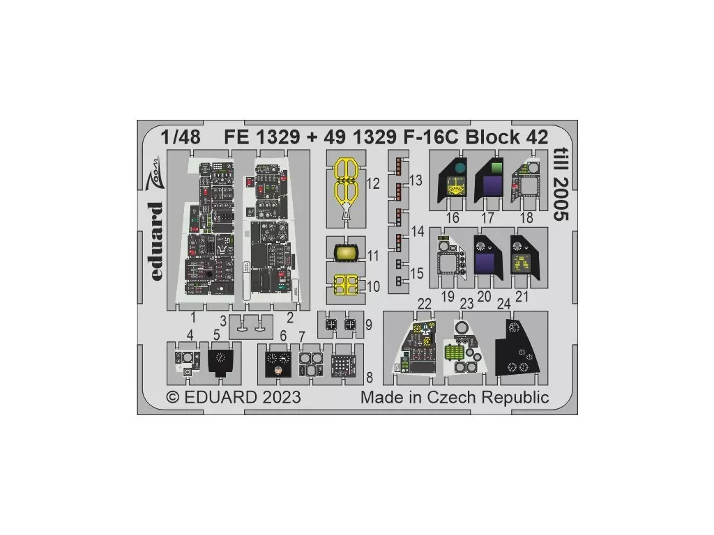 プラモデル　1/48 F-16C ブロック42 ～2005年 ビッグEDパーツセット キネティック用 「BIG EDシリーズ」 ディティールアップパーツ [EDUBIG49365] F-16C ブロック25/42 米空軍 (プラモデル) - ホビーサーチ