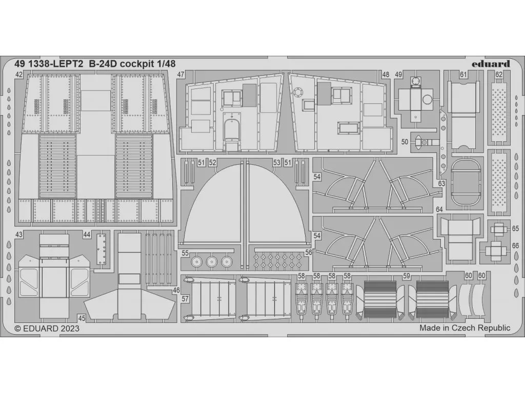 プラモデル　1/48 B-24D パート1 ビッグEDパーツセット レベル用 「BIG EDシリーズ」 ディティールアップパーツ [EDUBIG49372] 駿河屋 -<中古>1/48 B-24D パート1 ビッグEDパーツセット レベル