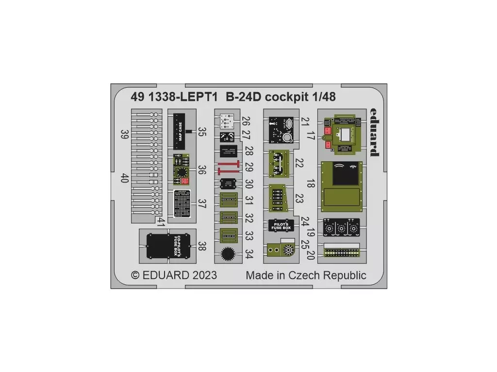 プラモデル　1/48 B-24D パート1 ビッグEDパーツセット レベル用 「BIG EDシリーズ」 ディティールアップパーツ [EDUBIG49372] 駿河屋 -<中古>1/48 B-24D パート1 ビッグEDパーツセット レベル