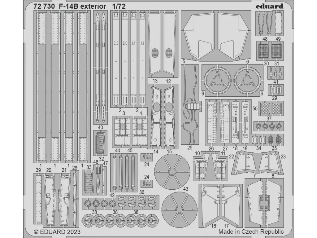 プラモデル　1/72 F-14B ビッグEDパーツセット アカデミー用 「BIG EDシリーズ」 ディティールアップパーツ [EDUBIG72175] 駿河屋 -<新品/中古>1/72 F-14B ビッグEDパーツセット